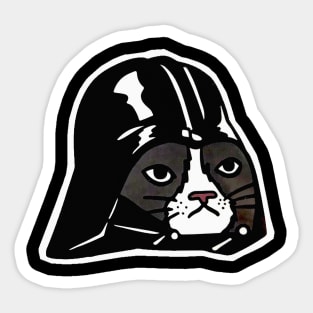 Cat Vader / Funny Sci Fi Cat Sticker